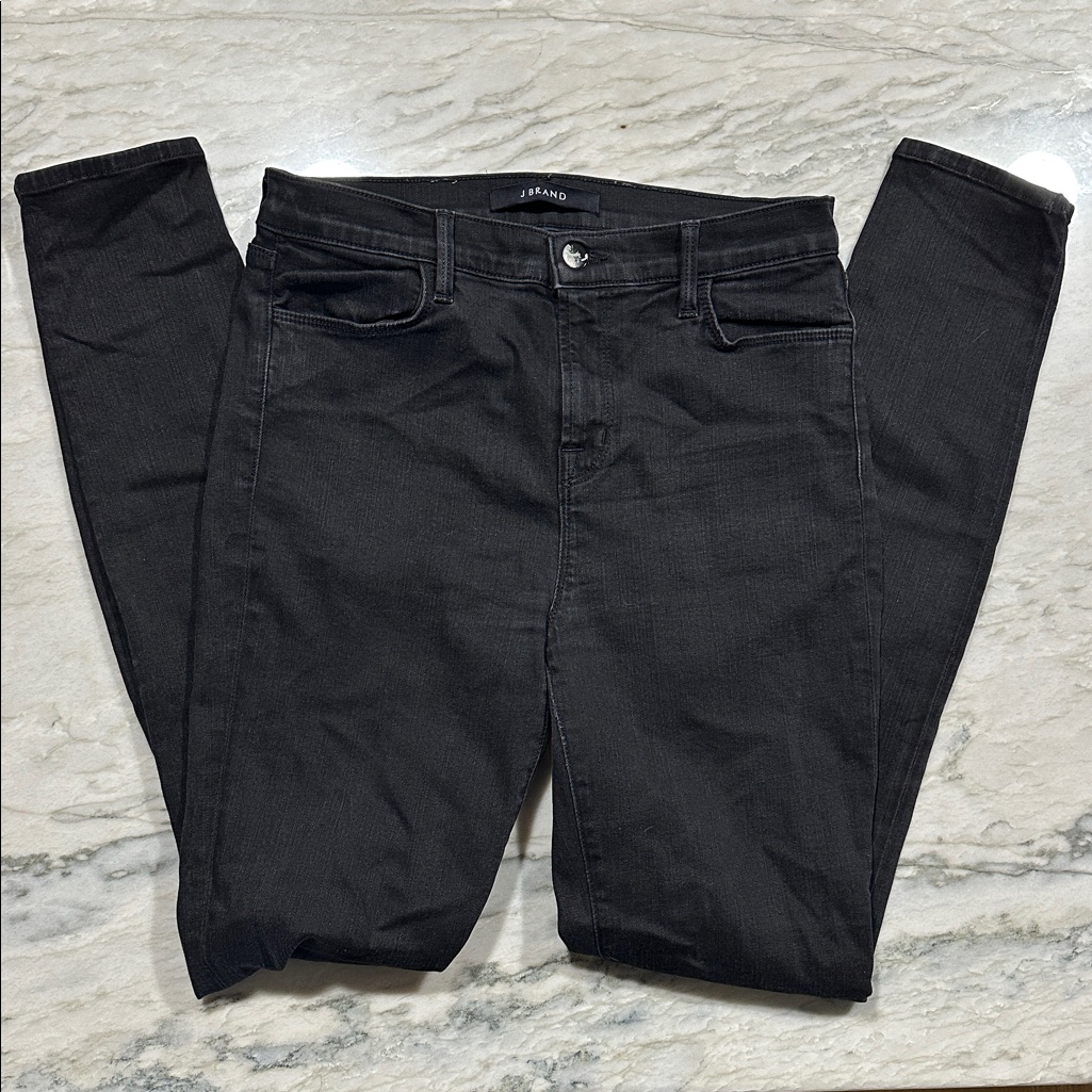 J Brand Maria Vanity Jeans, Black, High-Rise Skinny, Size 28